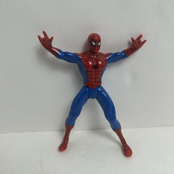 Vintage 1994 MARVEL Black & Red SPIDERMAN 5" Action Figure TOY BIZ Loose - Picture 1 of 3